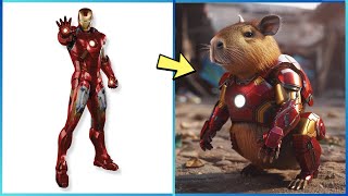 AVENGERS AS CAPYBARA VENGERS 🔥 ALL CHARACTERS ( MARVEL & DC ) 2024
