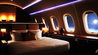 First Class Flight Ambience with Bedroom | White Noise for Sleep