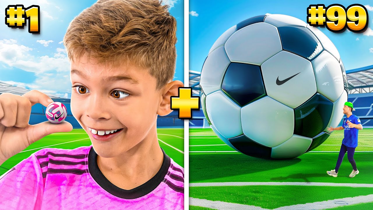 A CADA RODADA NO FUTEBOL A BOLA AUMENTA DE TAMANHO