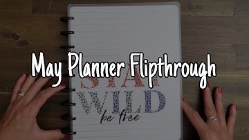 May Planner Flipthrough | Functional, Messy, Real-Life Planning | Happy Planner Classic