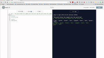 How to use the split and strip methods in ruby strings