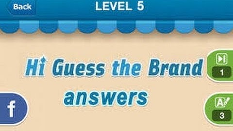 Hi Guess the Brand - Level 7 Answers 161-190 CHEATS