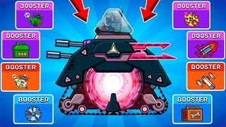 EPIC TANK DYNAMO FIGHTS ALL BOOSTERS in 1 vs 1 and 2 vs 2 BATTLES in Hills of Steel