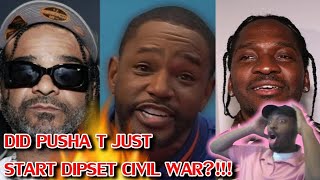 PUSHA T & CAM'RON DISS JIM JONES?! - NICKY (CAPO) BARNES🔥 REACTION!!! PUSHA CALLS JIMMY A SNITCH!!!