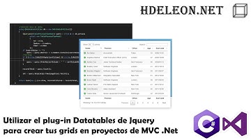 Utilizar el plug-in Datatables de Jquery para crear tus grids en proyectos de C# Mvc .Net