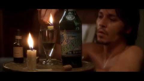ジョニーデップがアブサンを飲むシーン　映画 FROM HELL（フロム ヘル）