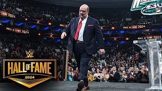Paul Heyman receives raucous ovation from Philly crowd: WWE Hall of Fame 2024 highlights