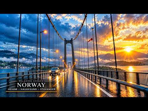 Heavy Rain - Autumn Drive - Norway’s Roads Are Simply Spectacular! ????️☀️| Heiane–Haugesund–Stavang