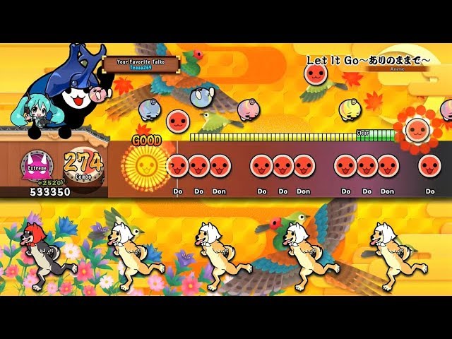 あの・寺内節の必需品テラ・エコーたまらない残響音をお楽しみに・・・ Let It Go (Extreme) Full Combo | Taiko No Tatsujin Drum Session