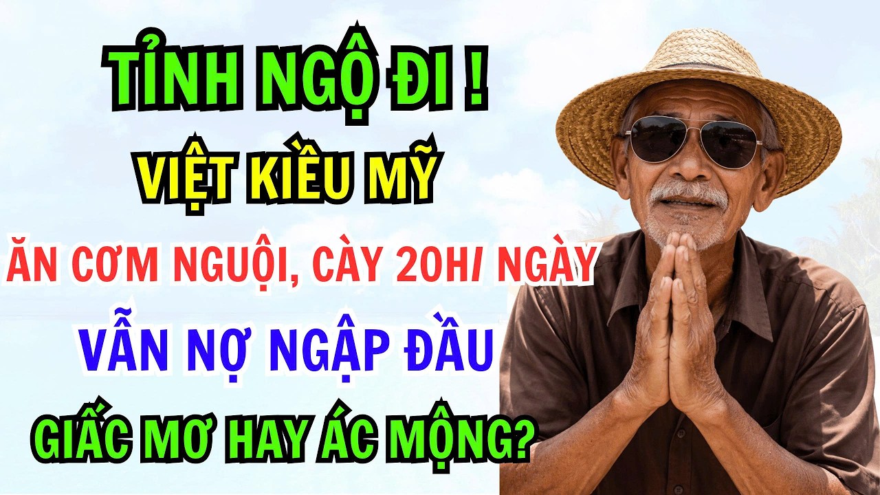 TỈNH NGỘ ĐI! VIỆT KIỀU MỸ ĂN CƠM NGUỘI, CÀY 20H/ NGÀY VẪN NỢ NGẬP ĐẦU GIẤC MƠ HAY ÁC MỘNG