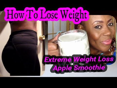 extreme-weight-loss-|-fast-fat-burning-apple-smoothie-recipe-|-meal-replacement