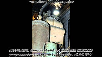 Rimrock Model 410 multi-link automatic programmable die sprayer.  DCM# 2682