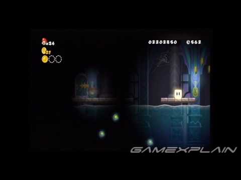New Super Mario Bros. Wii Level 5 Ghost House Star Coins