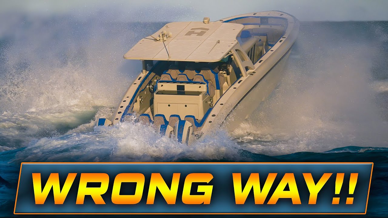 BOAT HITS HULL CRUSHING WAVES AT HAULOVER INLET !! | HAULOVER BOATS | WAVY BOATS