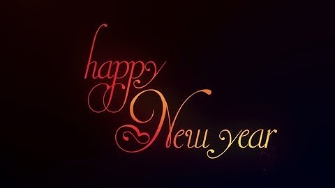 New Year Text Animation in After Effects - After Effects Tutorial - Inbuilt Plugins