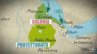 Carta Animata - Litalia E Le Sue Colonie 1912