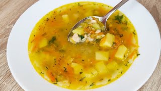 Рыбный суп из горбуши с рисом всего за 20 минут/ Простой рецепт/ Очень вкусно