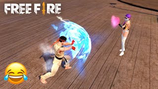 CAZANDO INTERESADAS CON EL NUEVO EMOTE HADOUKEN EN LA ZONA SOCIAL DE FREE FIRE!!