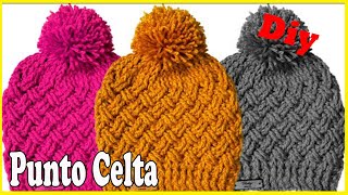 Crochet Hat  Celtic Interlocking Knit (FOR ALL SIZES)  VERY EASY