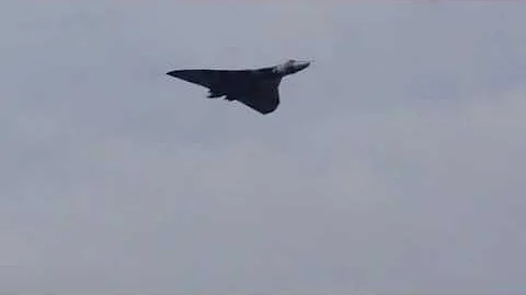 Vulcan Bomber final flight over Cardiff Wales