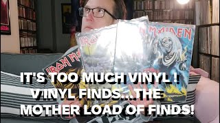 IT&#39;S TOO MUCH VINYL ! VINYL FINDS.....THE MOTHERLOAD OF FINDS !