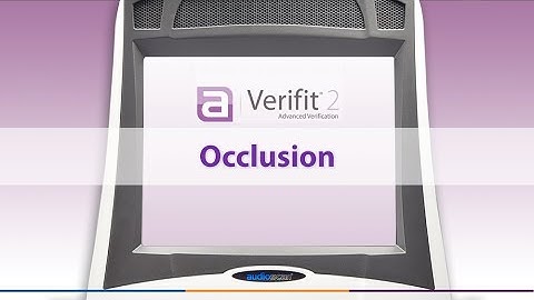 Verifit2 Screen Tour - Occlusion