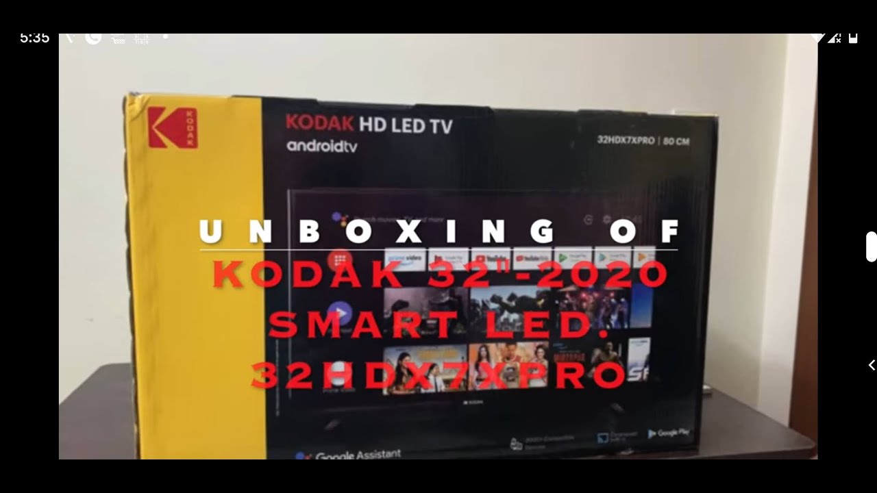 Kodak 32" LED TV ( 2020 model ) 32HDX7XPRO - UNBOXING & QUICK REVIEW VIDEO.  