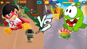 Om Nom Run vs Tag with Ryan