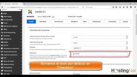 Cómo instalar Joomla desde mi Hosting
