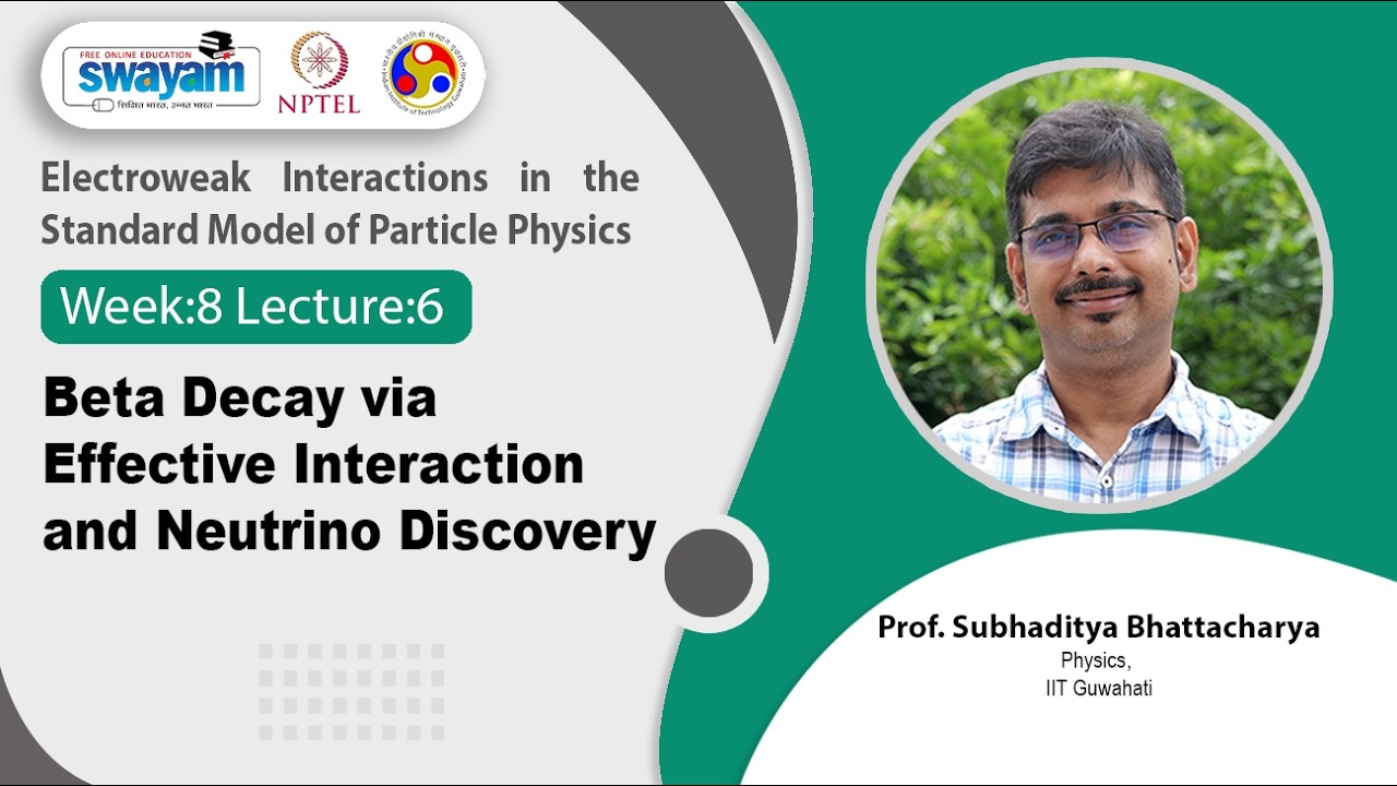 Lec 42: Beta decay via effective interaction and Neutrino discovery