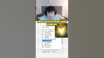 The ONLY way to rank the new Dave album #santandave #thewhoplayedtheharp #ukmusic