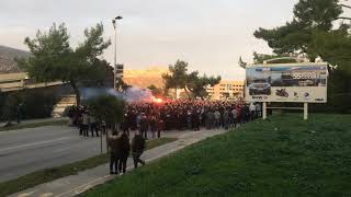 Korteo Torcide pred utakmicu Hajduk- Rijeka 1.12.2019.