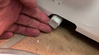 How to drain the water out of Portable Toshiba 10000 BTU  Air Conditioner