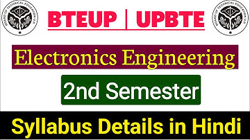 Bteup Electronics Engineering 2nd Semester Syllabus | Bteup Even Semester Syllabus - Studycoach91