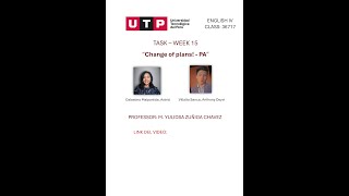 🔴 (AC-S15) Week 15 - Task: Assignment – Change of plans! - PA