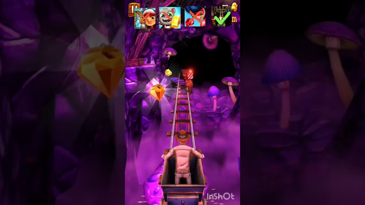 Which run is your favorite? Subway surfers🆚 talking tom🆚 miraculous run 🆚 rail rush