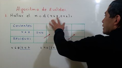 1. Algoritmo de Euclides para hallar el m.c.d