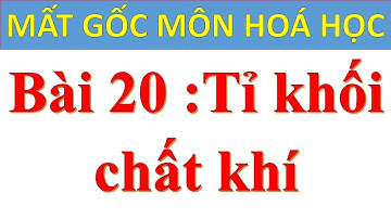 Hoá học lớp 8 - Bài 20 - Tỉ khối của chất khí