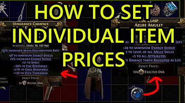 Path of Exile 2 How to Individually Price Items In Stash Tab. How to Price Items Individually POE2