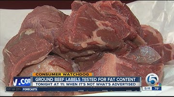 Meat labels: Is the fat content as advertised?