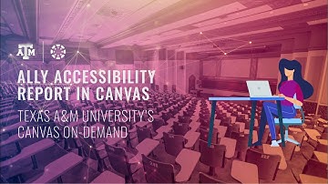 Ally Accessibility Report in Canvas