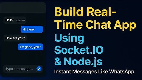 Full-Stack Real-Time Chat Application | React, Node.js, Socket, MySQL | Complete Project Tutorial