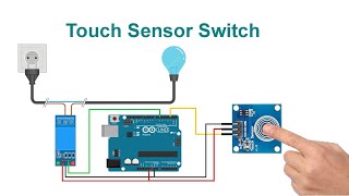 Touch Sensor Switch || Code & Circuit || Proteus Simulation