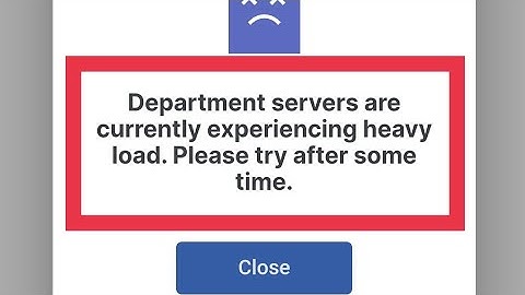 Umang app (EPFO) department servers are currently experiencing heavy load please try after some time