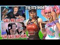 I STREAM SNIPED a FEMALE STREAMER with my PHONE NUMBER in my name... (she called me)