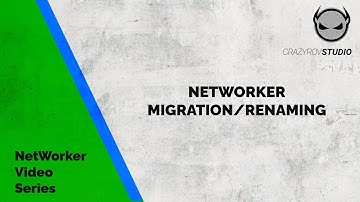 Renaming or migration of a NetWorker server