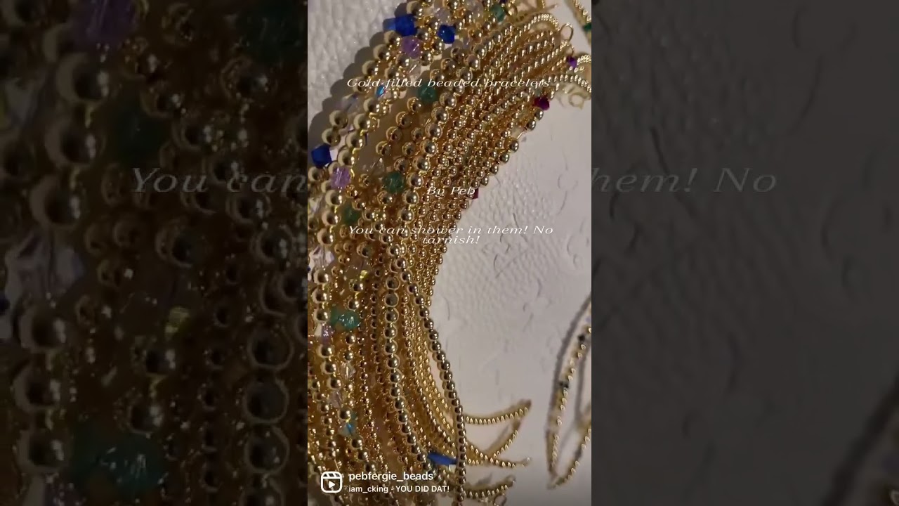 Goldfilled beads no fade no tarnish! 