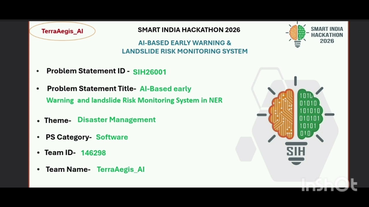 AI Landslide Detection System | Smart India Hackathon 2026 Project Demo 🚀