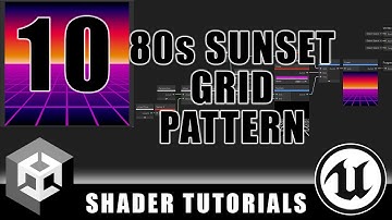 Animated 80s Sunset Pattern - Procedural Shapes and Patterns - Episode 10