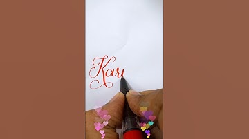 🤩 This Is How You Write "Karishma" | English Calligraphy Pen Magic! 🤩